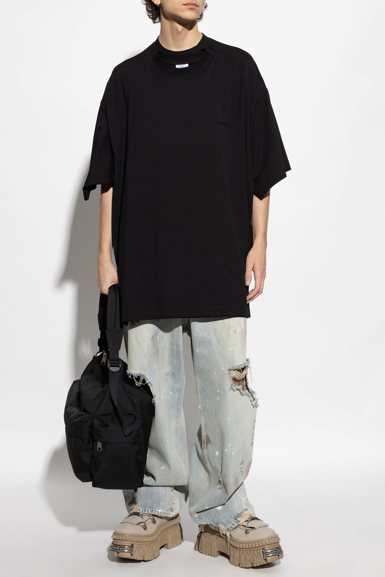 【ユニセックス♢黒】Louis Vuitton *LV バーズ Tシャツ サイドストラップTシャツ ｜ルイ・ヴィトン 公式サイト - 1A4PF6